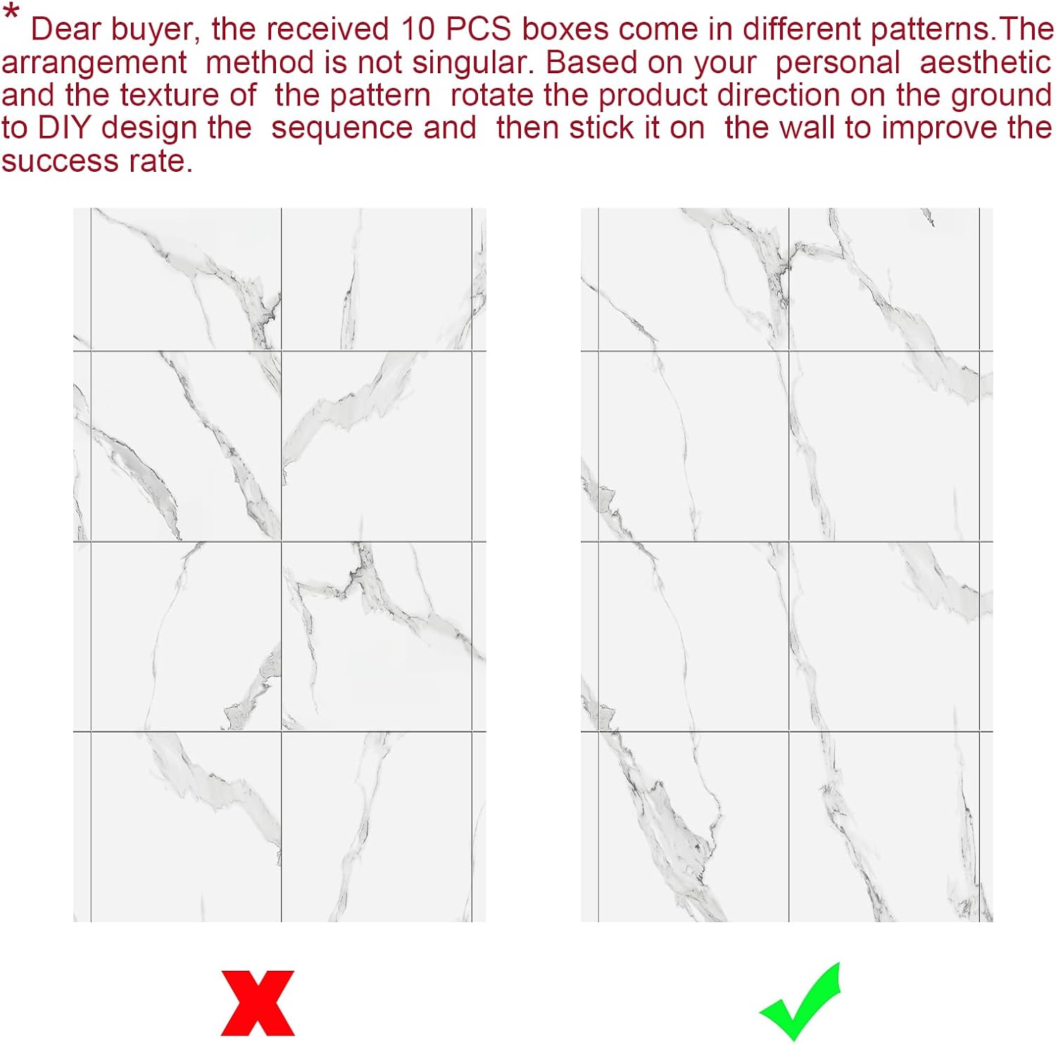 Marble Peel And Stick Wall Panels - 10-Pack - Image 8