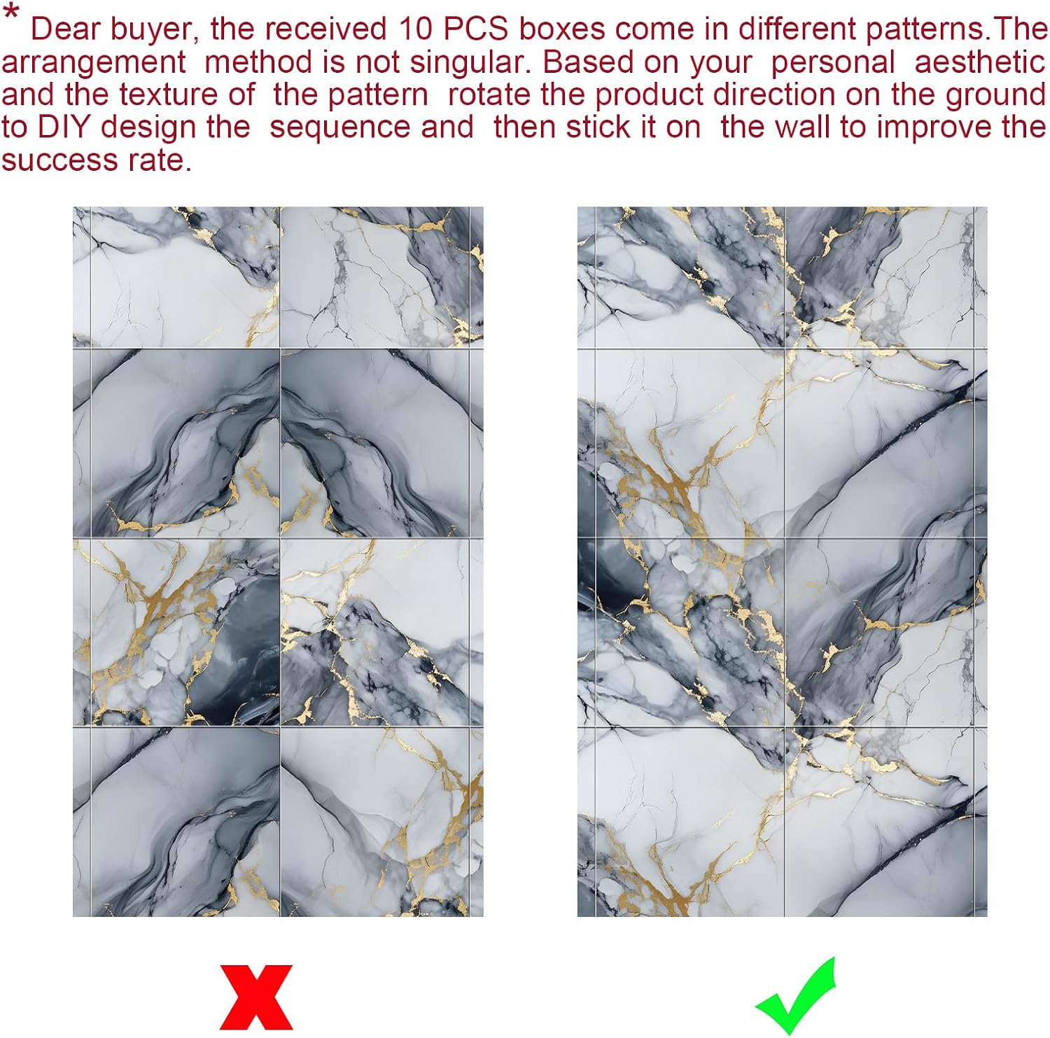 Blue Gold Marble Wall Panels - Image 7