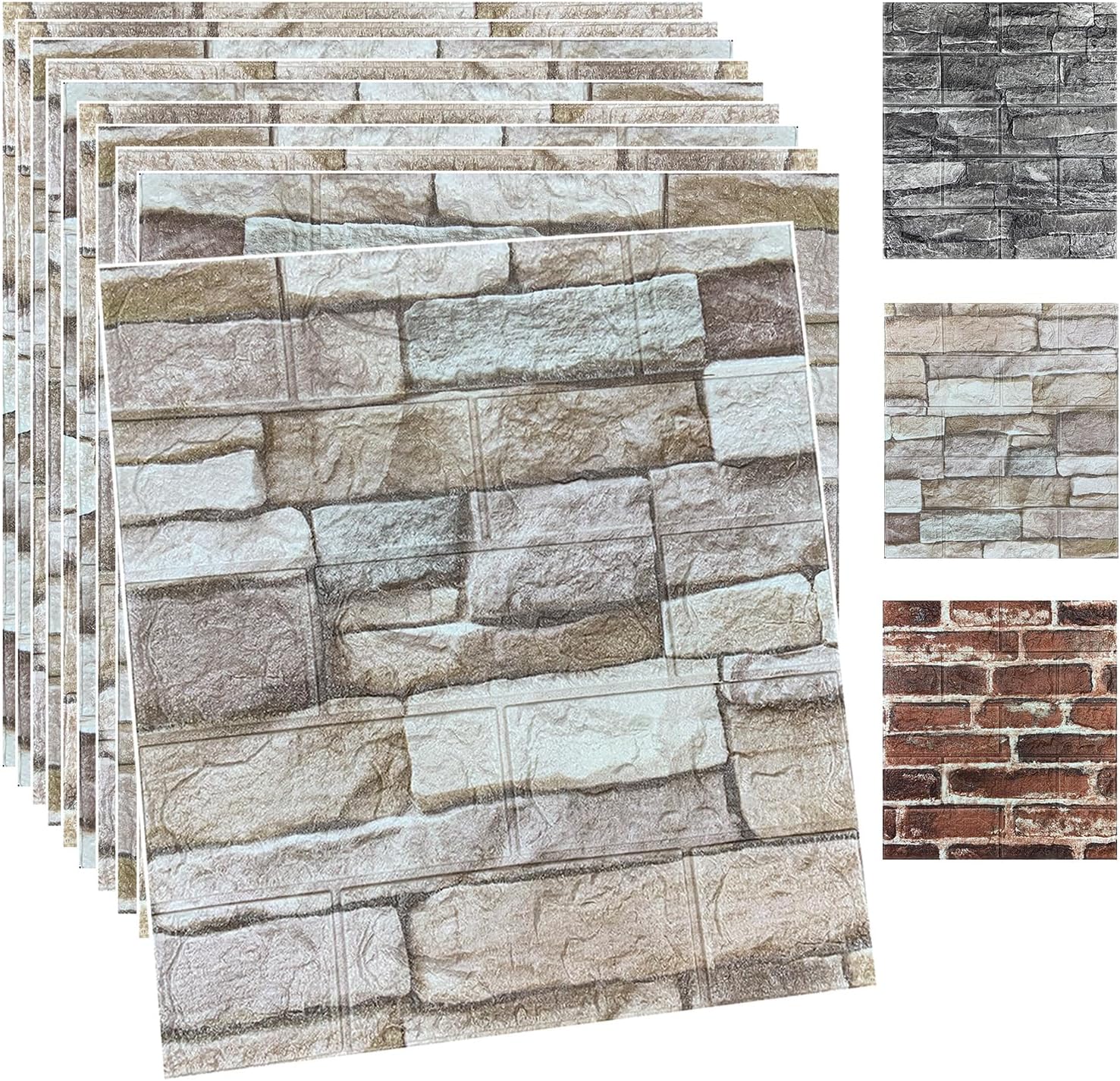 Rock Color Foam Brick Panels
