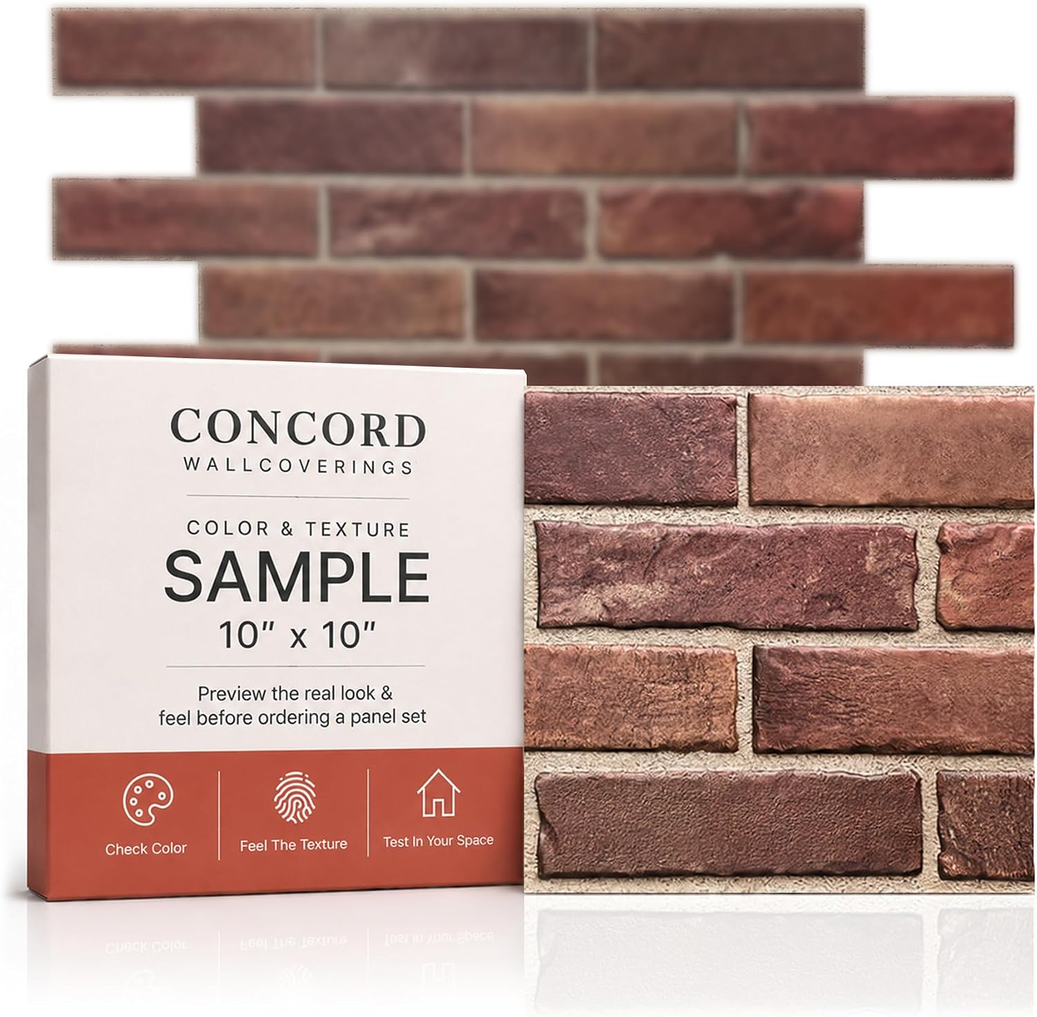 Red Brick Faux Wall Panels - 10-Pack - Image 9