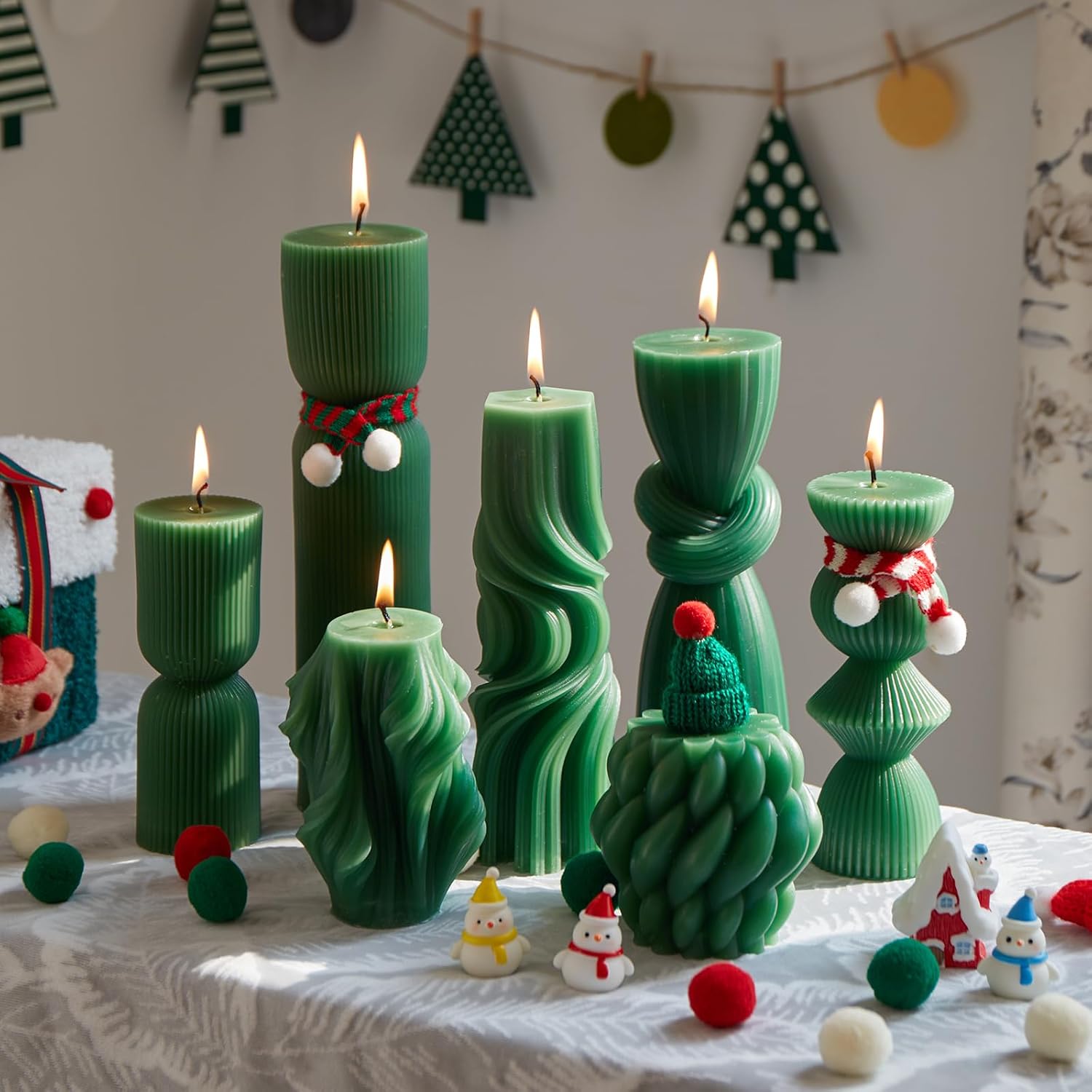White Soy Wax Pillar Candles - Image 9