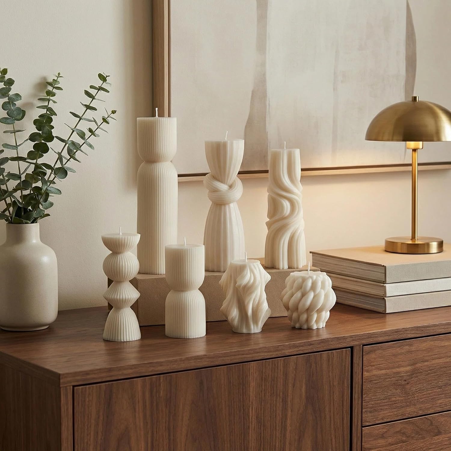 White Soy Wax Pillar Candles - Image 7