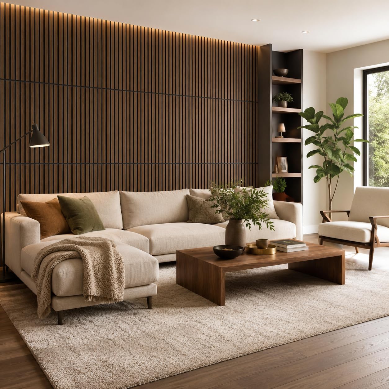 Dark Walnut Acoustic Wood Panels - 20-Pack - Image 9