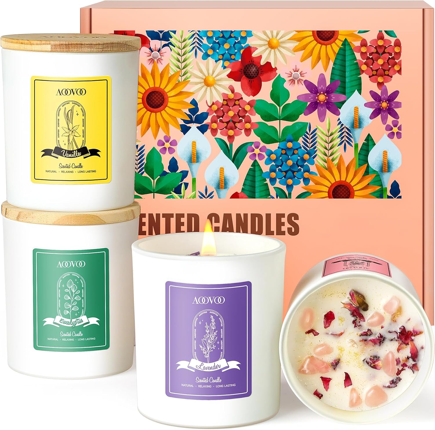 Lavender Scented Soy Wax Candles - 4-Pack - Image 21