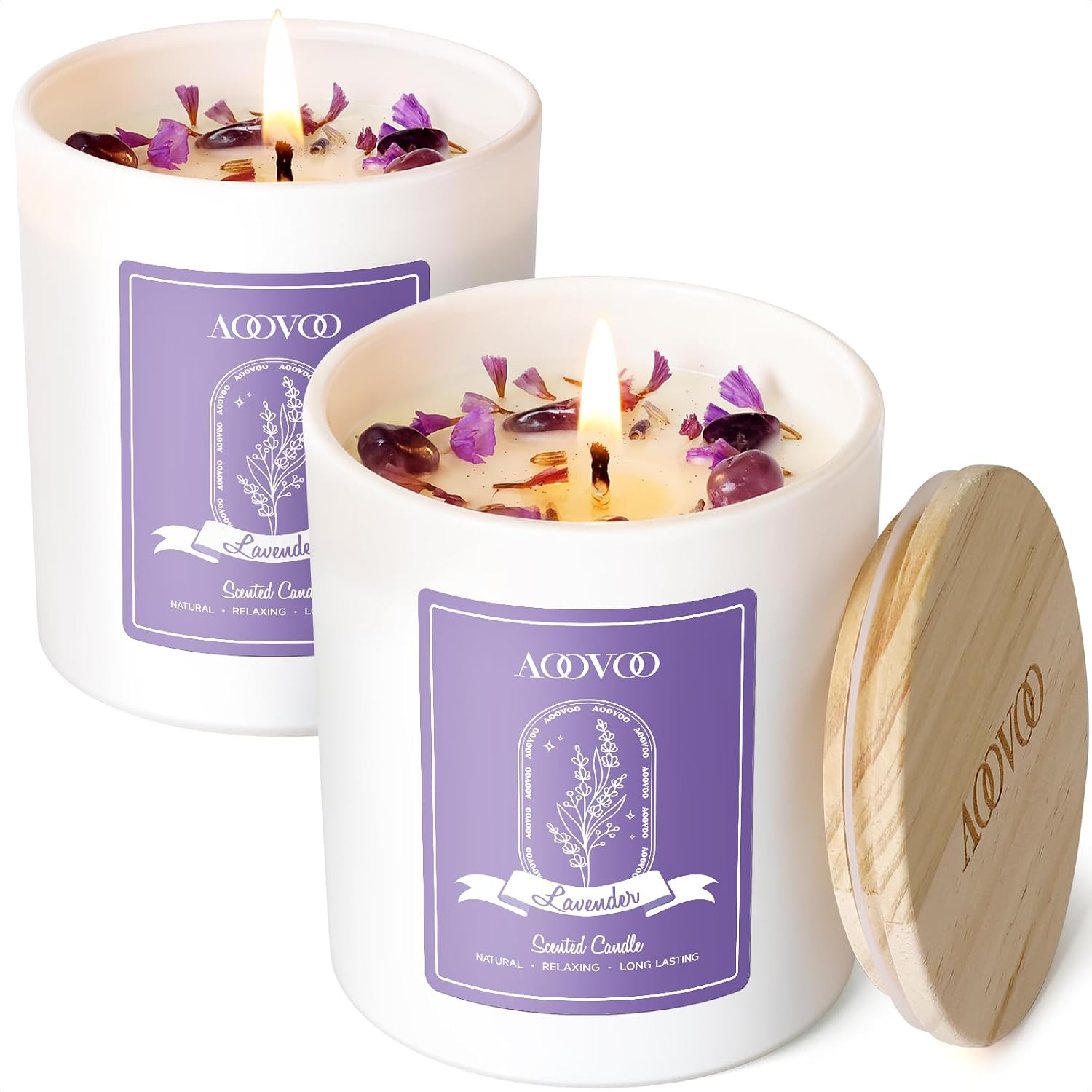 Lavender Scented Soy Wax Candles - 4-Pack - Image 13
