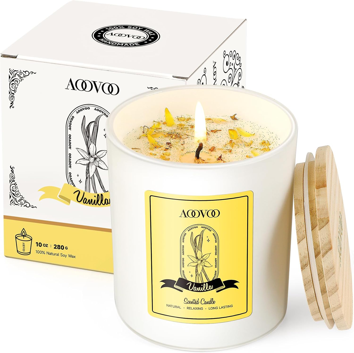 Lavender Scented Soy Wax Candles - 4-Pack - Image 24