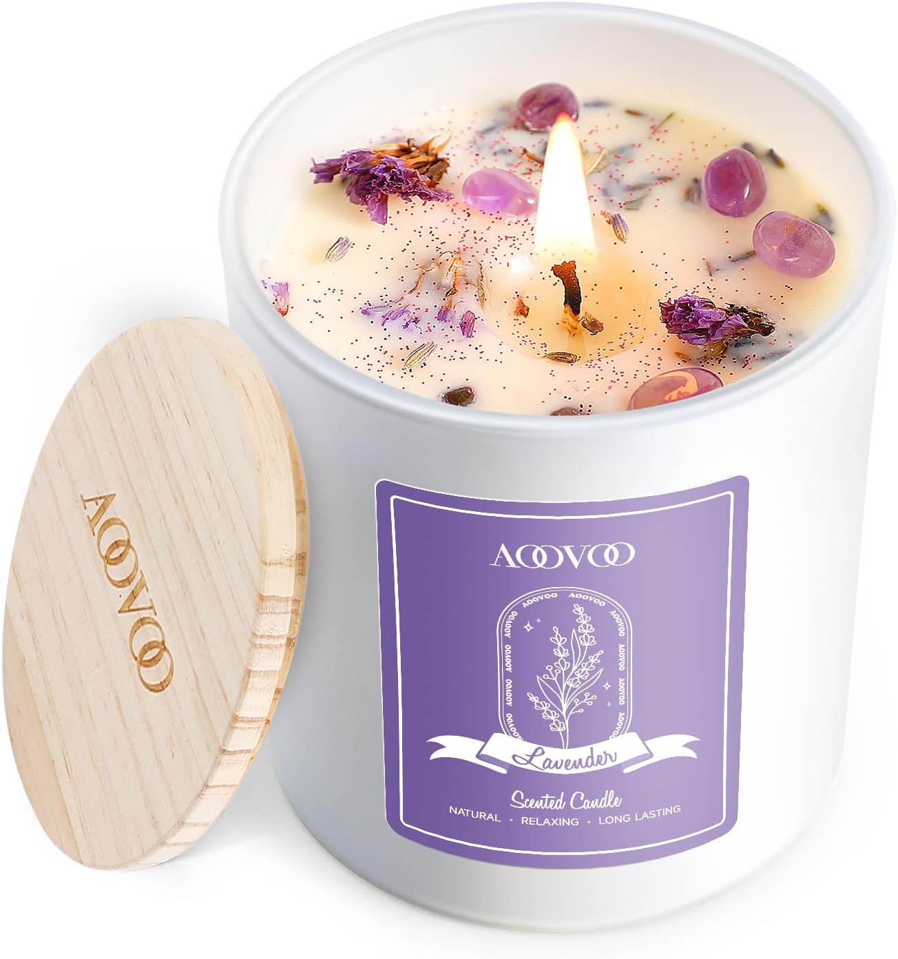 Lavender Scented Soy Wax Candles - 4-Pack - Image 18
