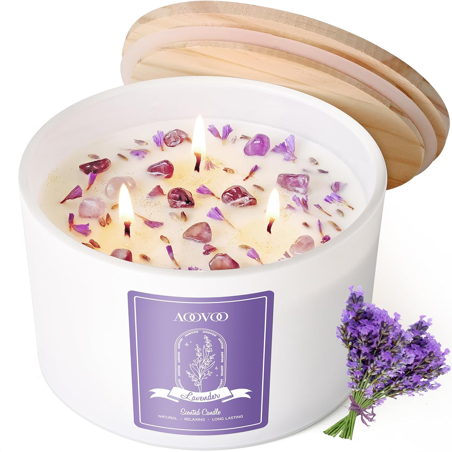 Lavender Scented Soy Wax Candles - 4-Pack - Image 9