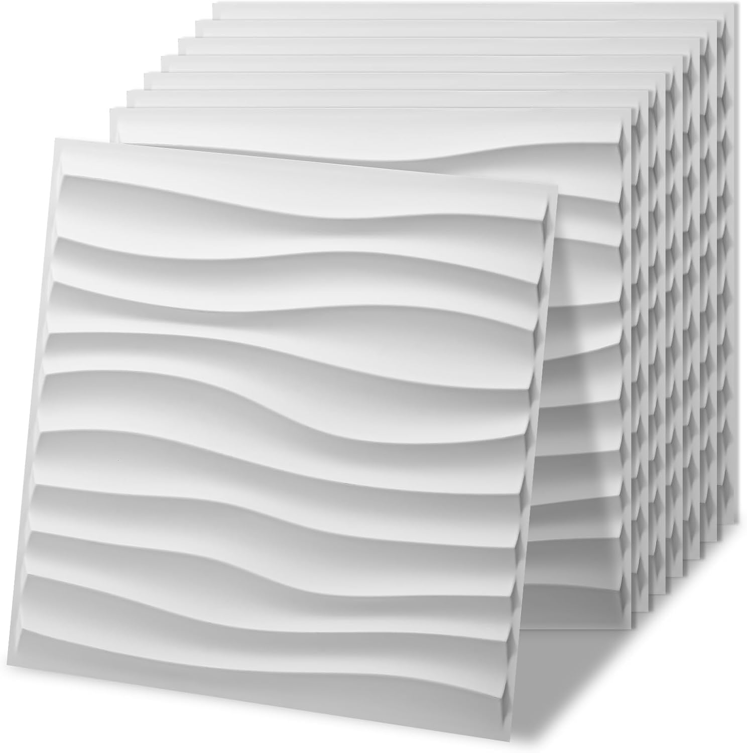 black PVC 3D wall panels - 20-Pack - Image 12