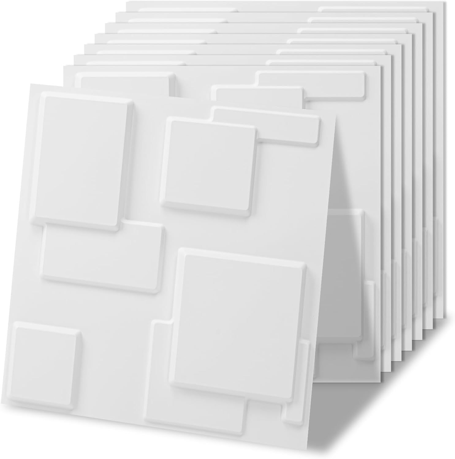 black PVC 3D wall panels - 20-Pack - Image 13