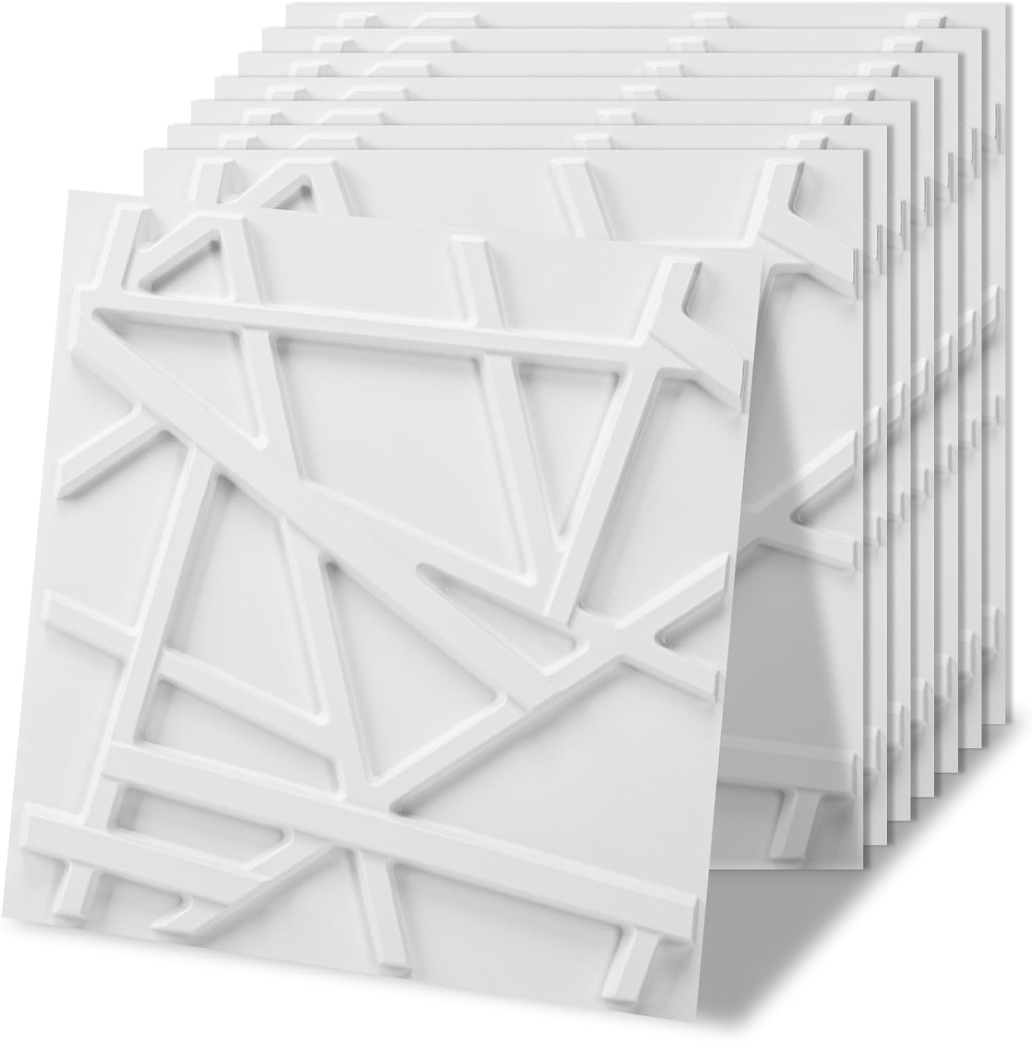 black PVC 3D wall panels - 20-Pack - Image 18