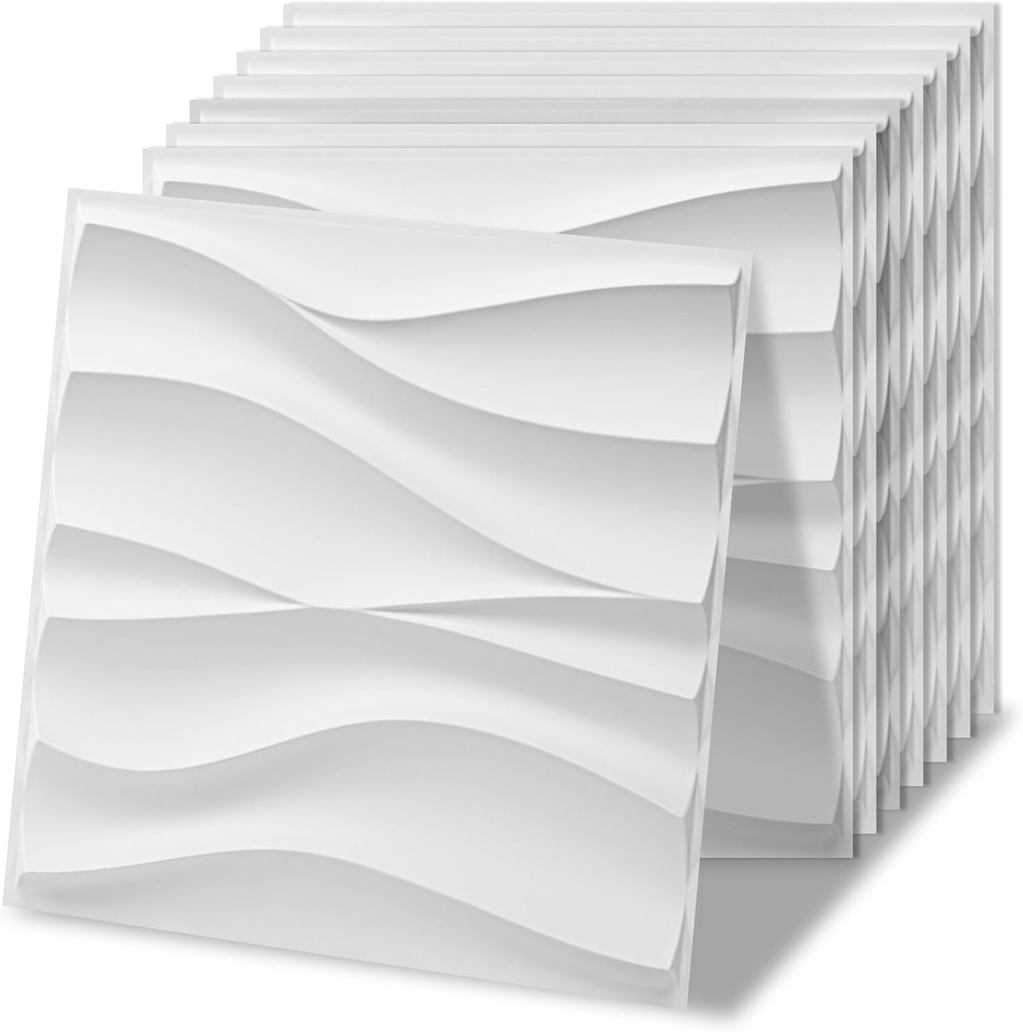 black PVC 3D wall panels - 20-Pack - Image 11