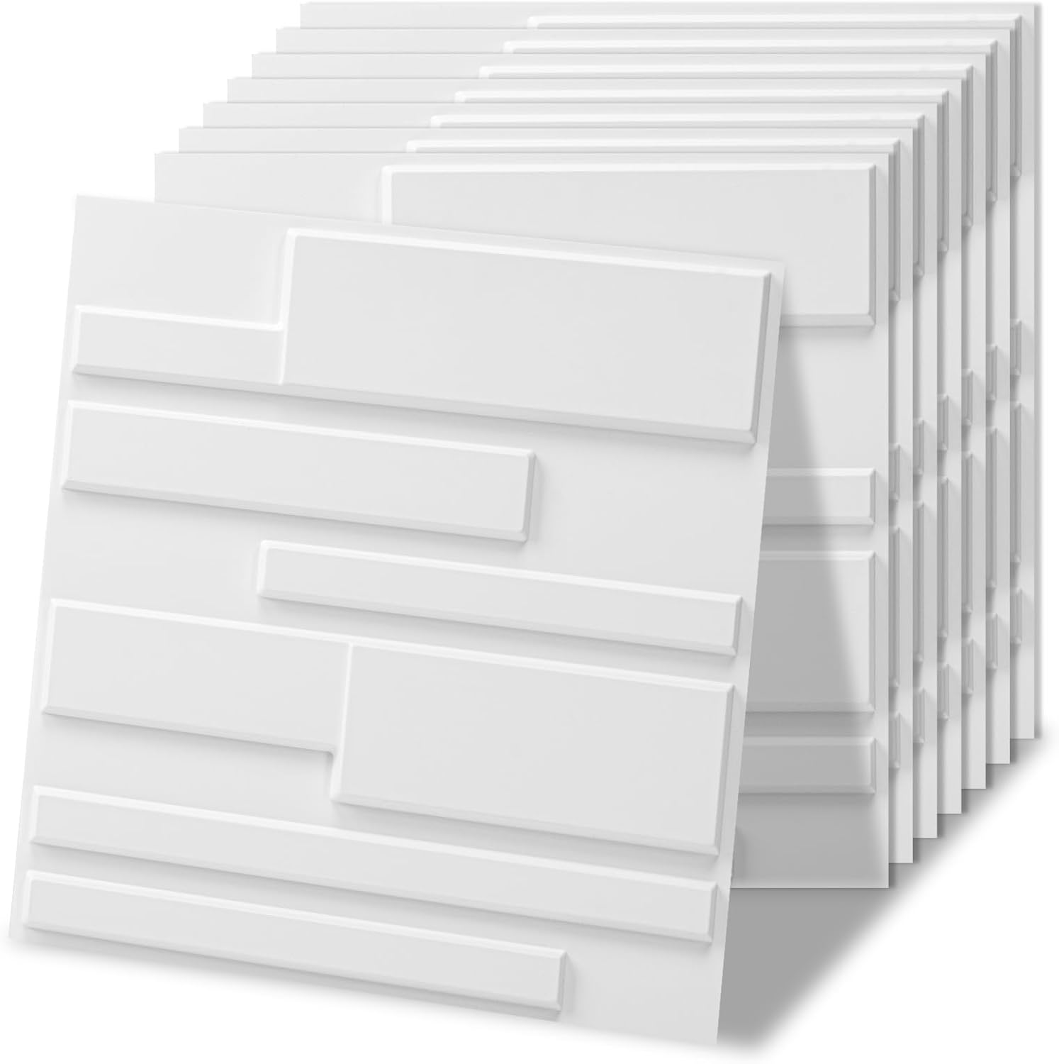 black PVC 3D wall panels - 20-Pack - Image 14