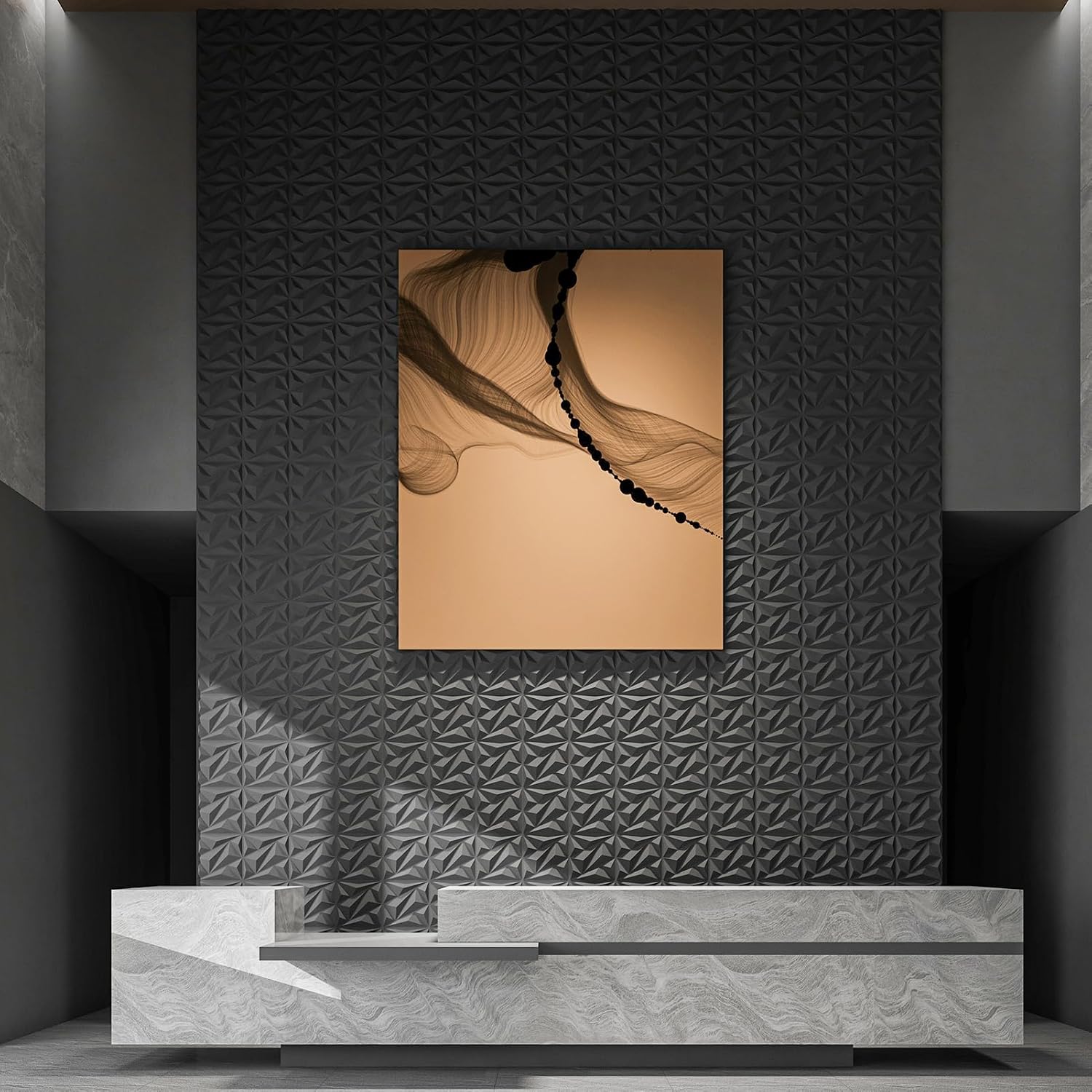 Black Diamond 3d Wall Panels - 33-Pack - Image 8