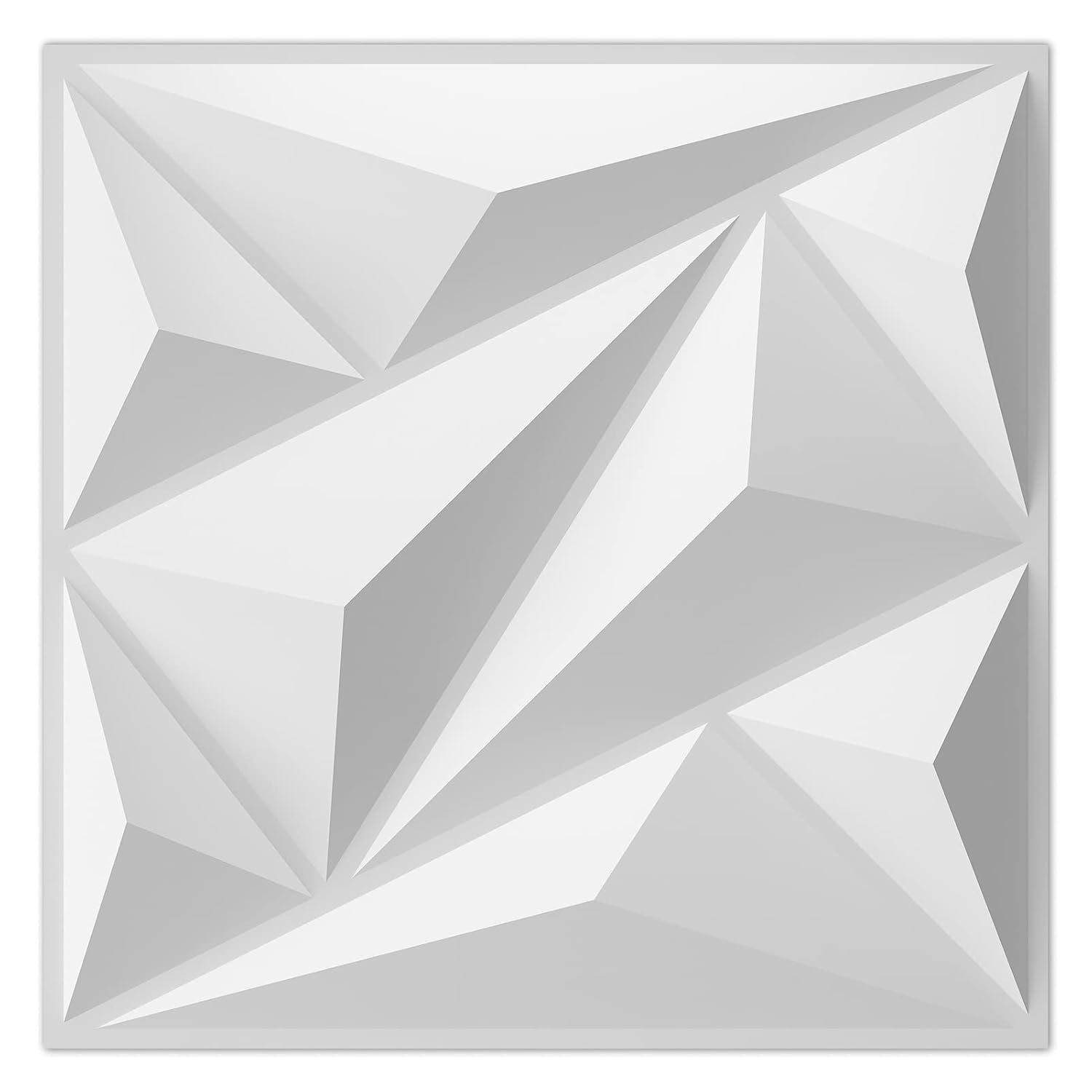 black PVC 3D geometric wall panels - 50-Pack - Image 11