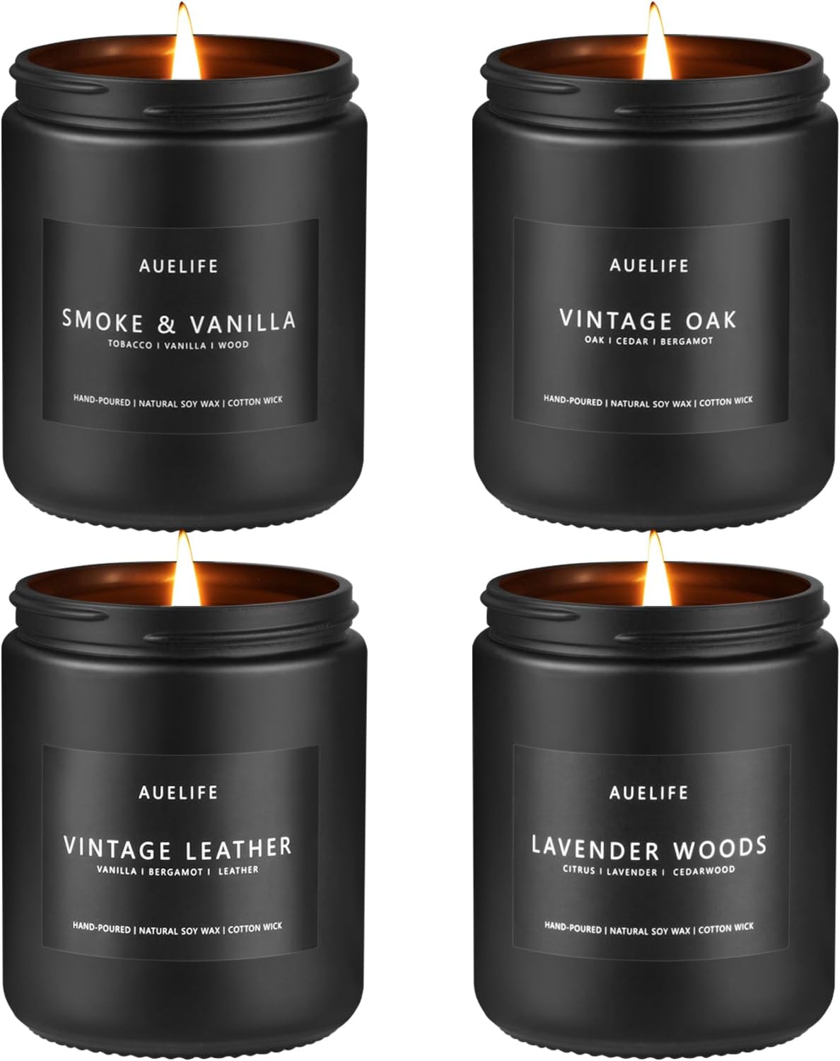 Masculine Soy Wax Jar Candles