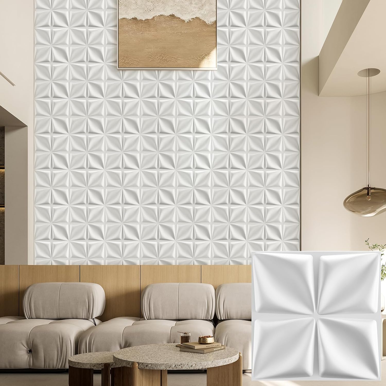 pack black PVC 3D wall panels - 30 - Image 10
