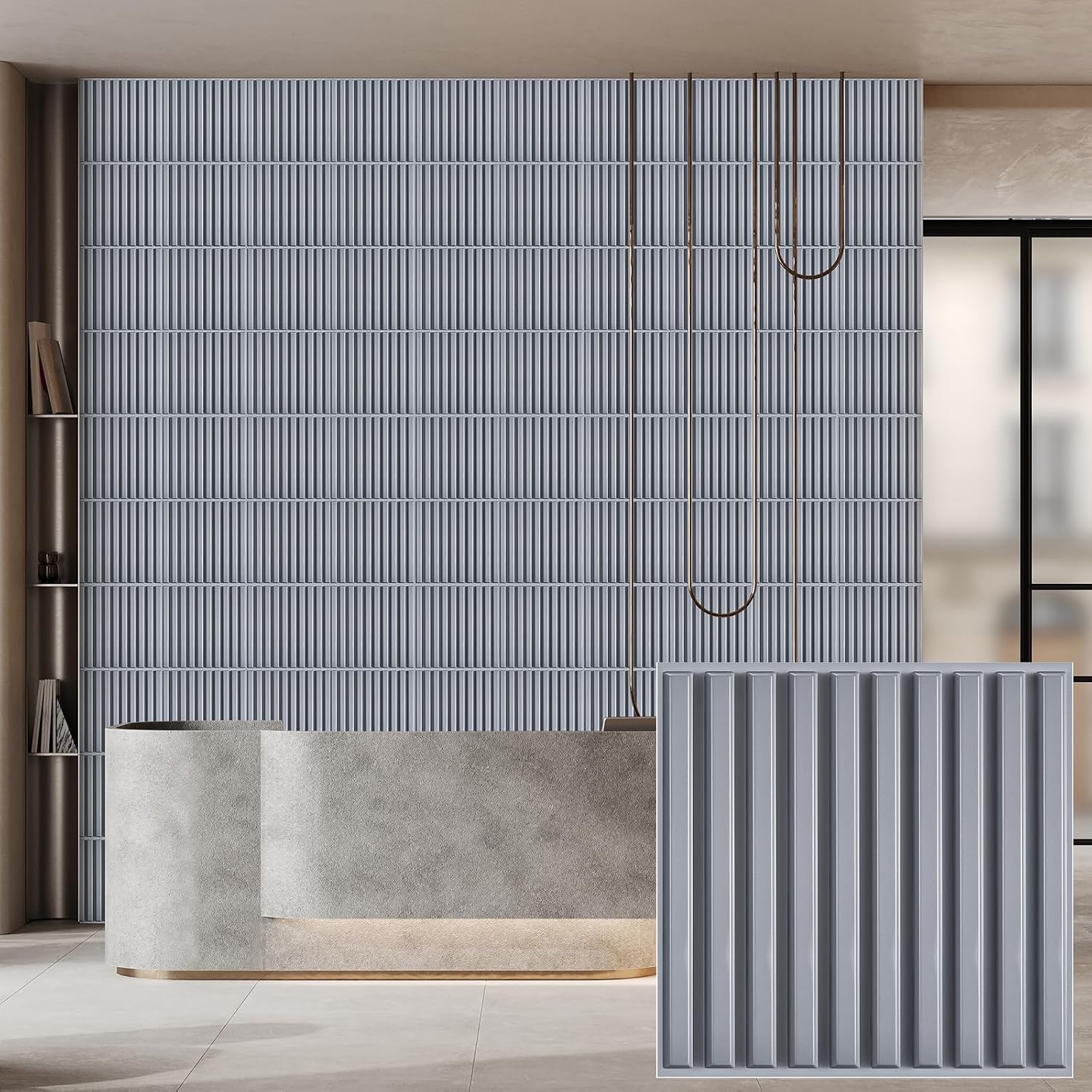 pack black PVC 3D wall panels - 30 - Image 32