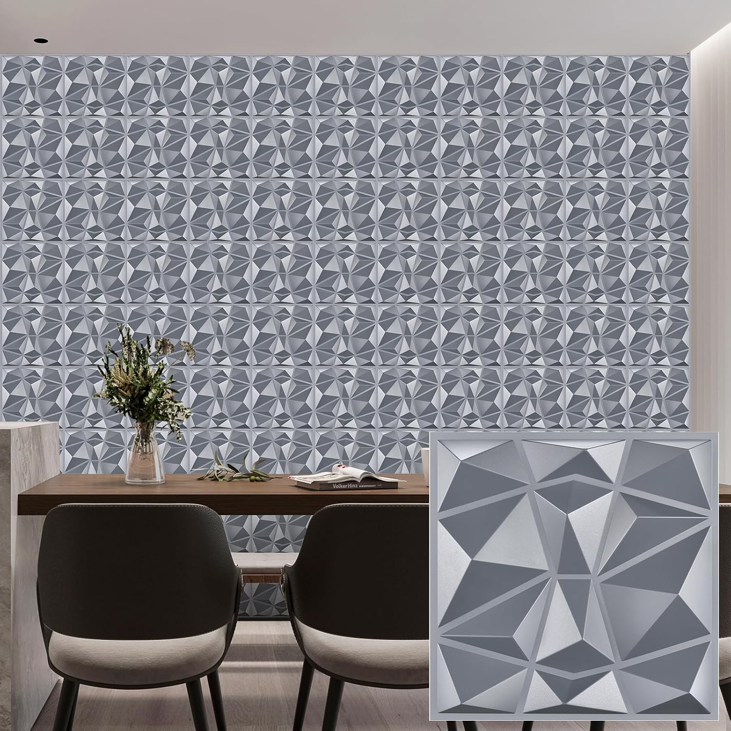 pack black PVC 3D wall panels - 30 - Image 8