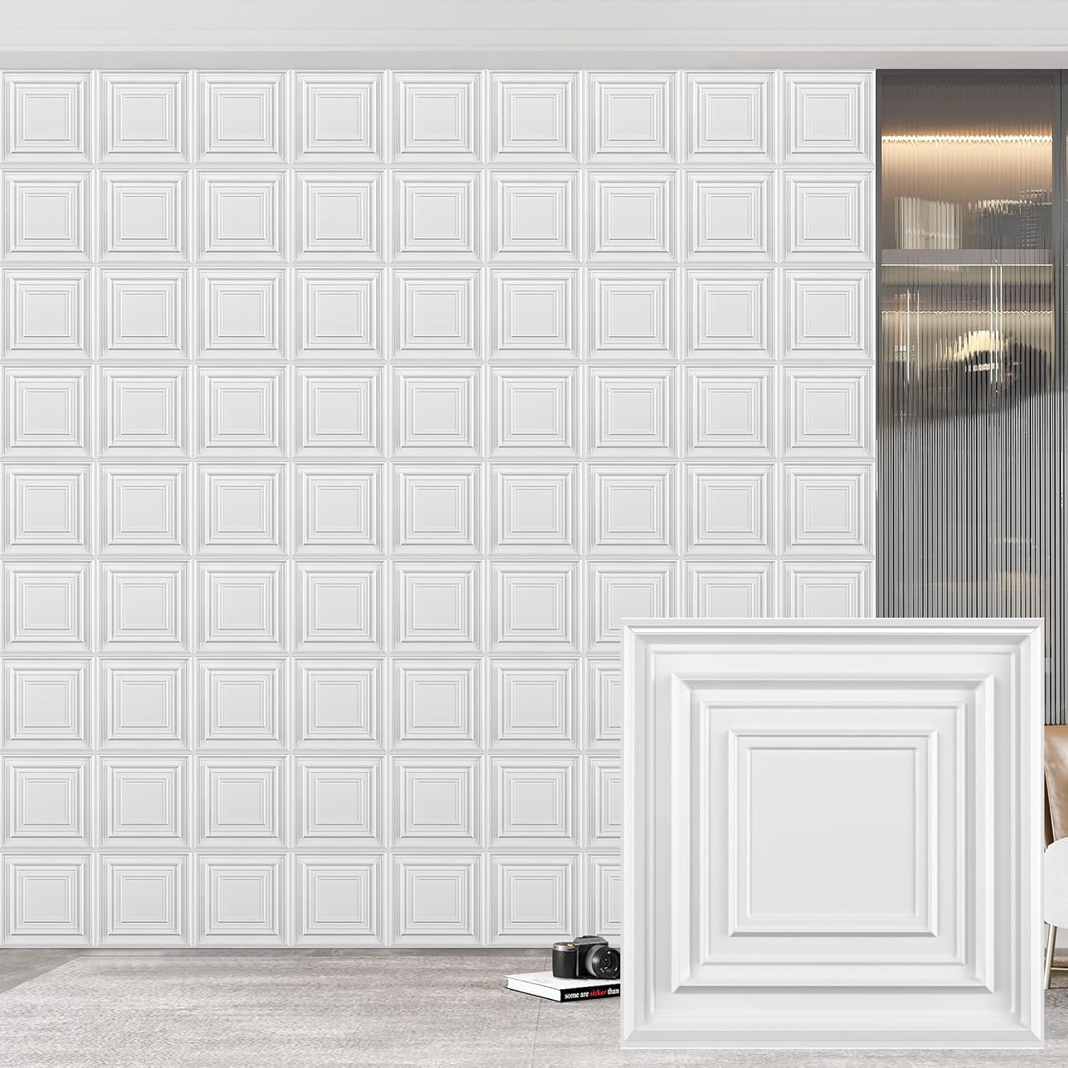 pack black PVC 3D wall panels - 30 - Image 16