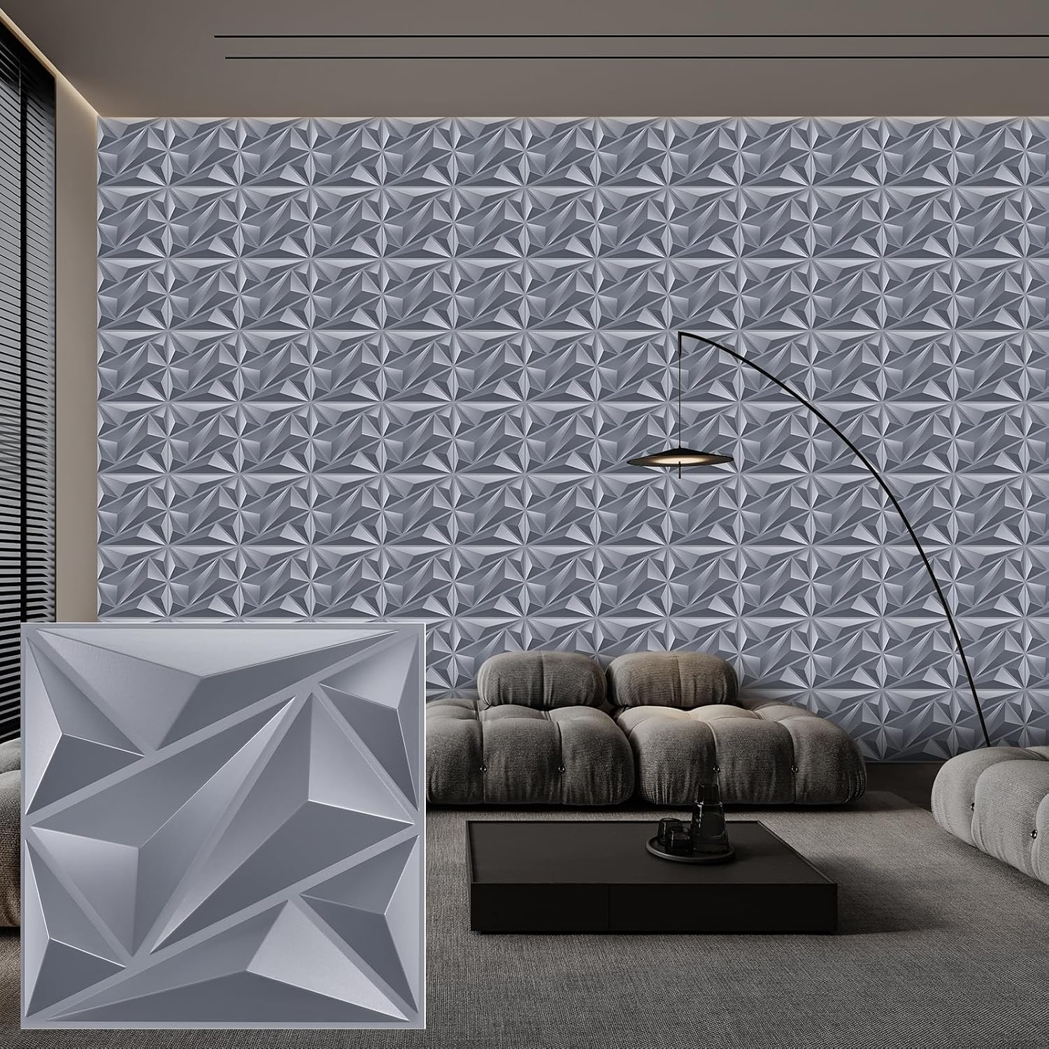 pack black PVC 3D wall panels - 30 - Image 21