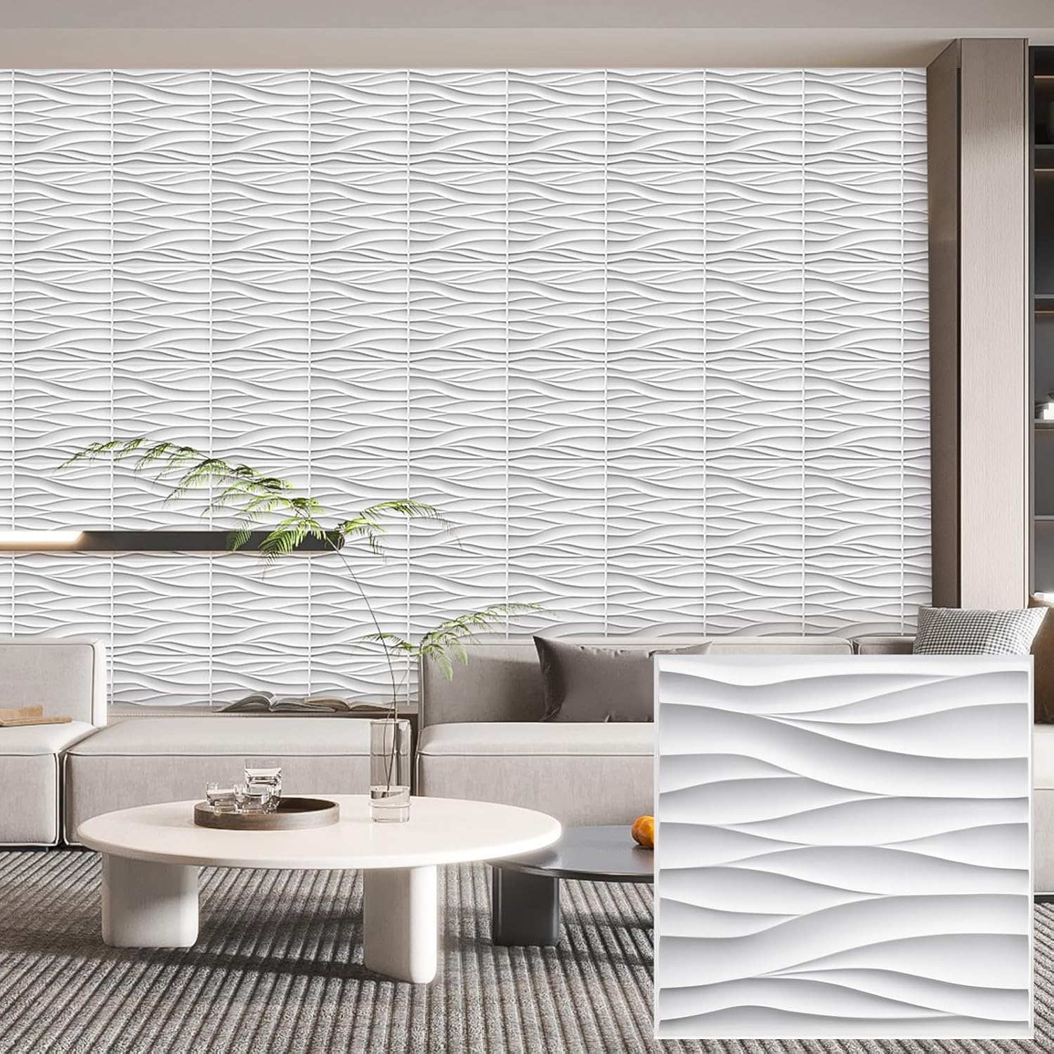 pack black PVC 3D wall panels - 30 - Image 25