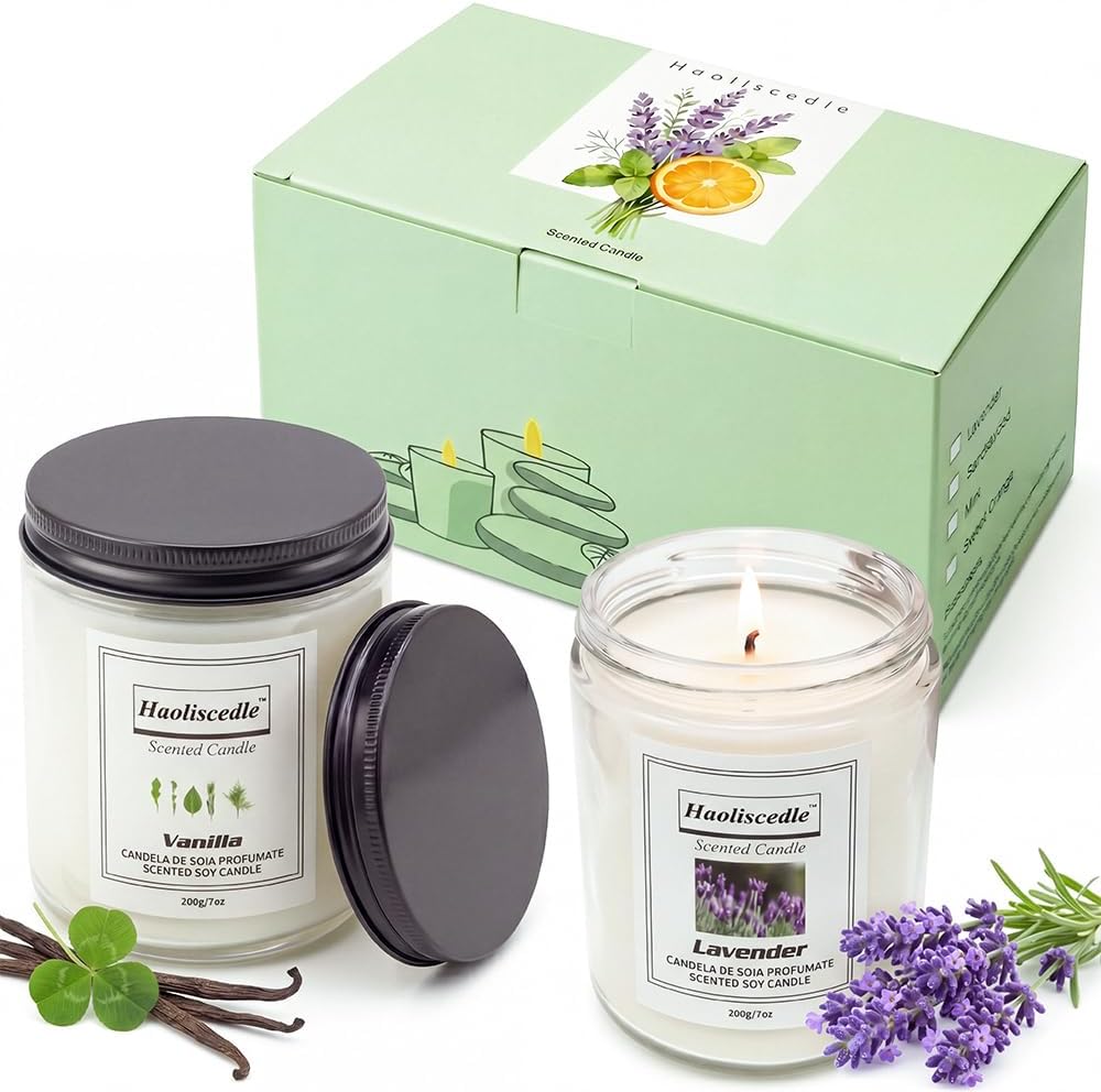 Lavender Vanilla Jar Candles