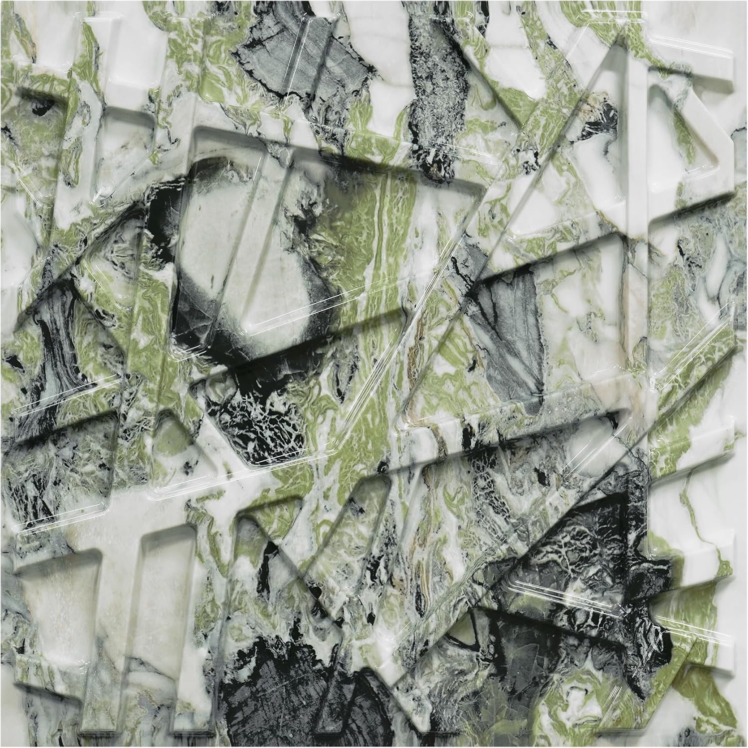 white PVC 3D wall panels - 33-Pack - Image 14
