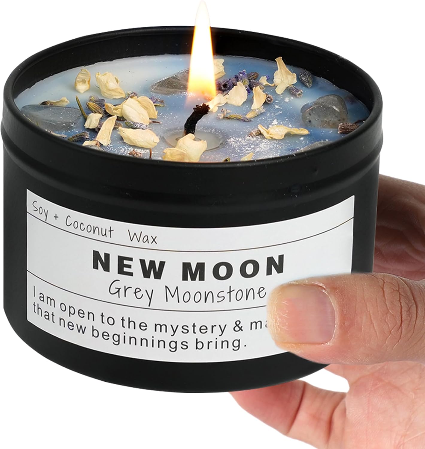 Amber Obsidian Scented Candle Tin - Image 8
