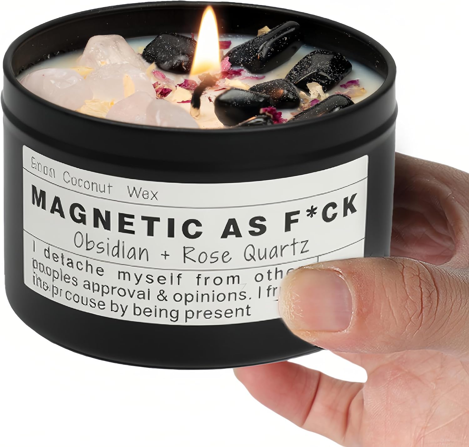 Amber Obsidian Scented Candle Tin - Image 10