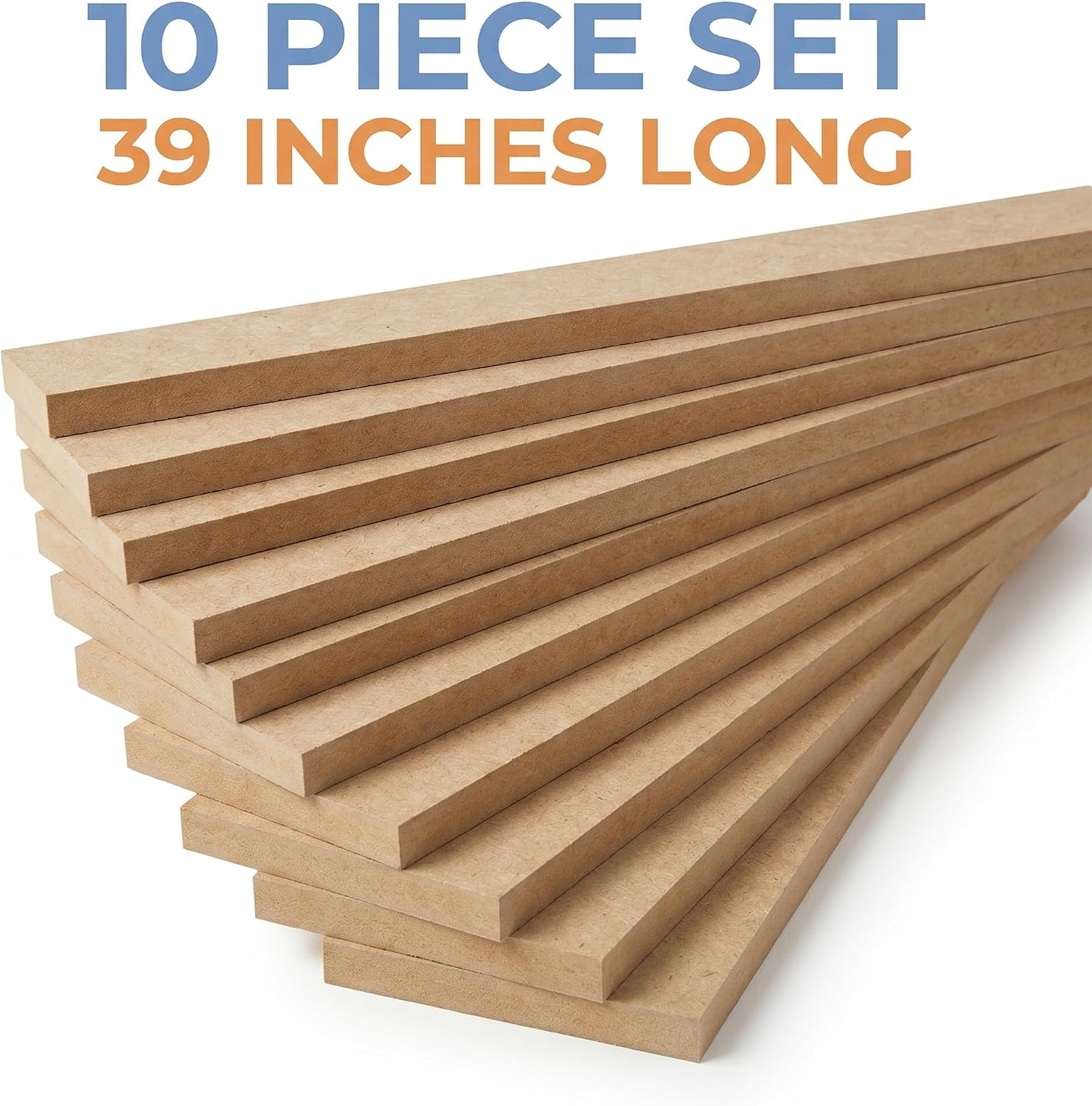 raw MDF wall molding slats - 10-Pack - Image 7
