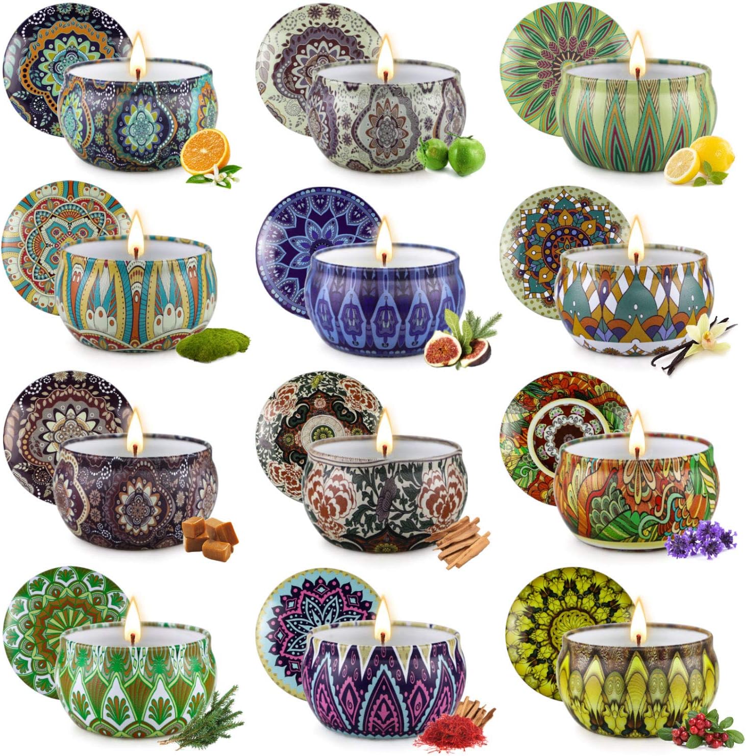 Scented Soy Wax Candles Tins