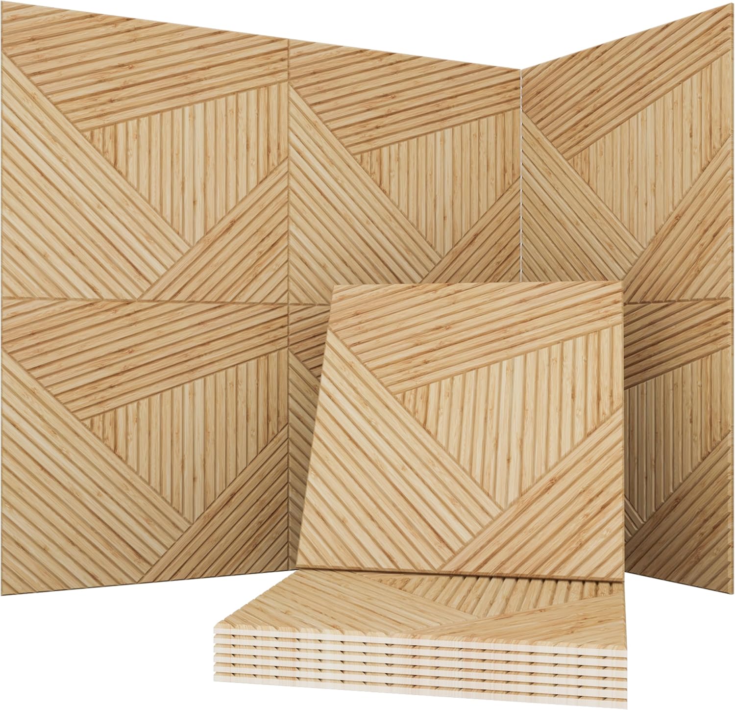 Wood Grain Acoustic Panels - 6-Piece - Image 11