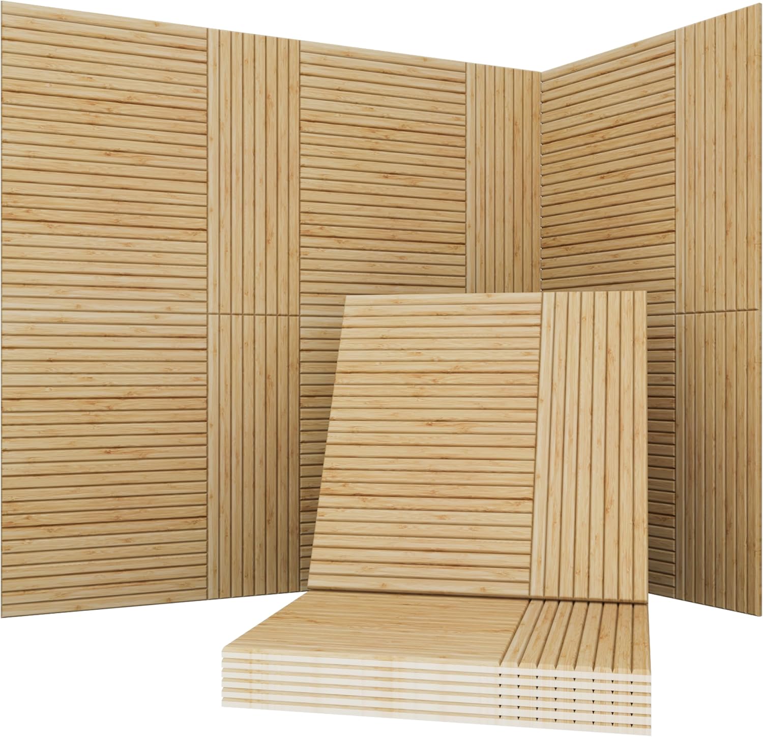Wood Grain Acoustic Panels - 6-Piece - Image 16