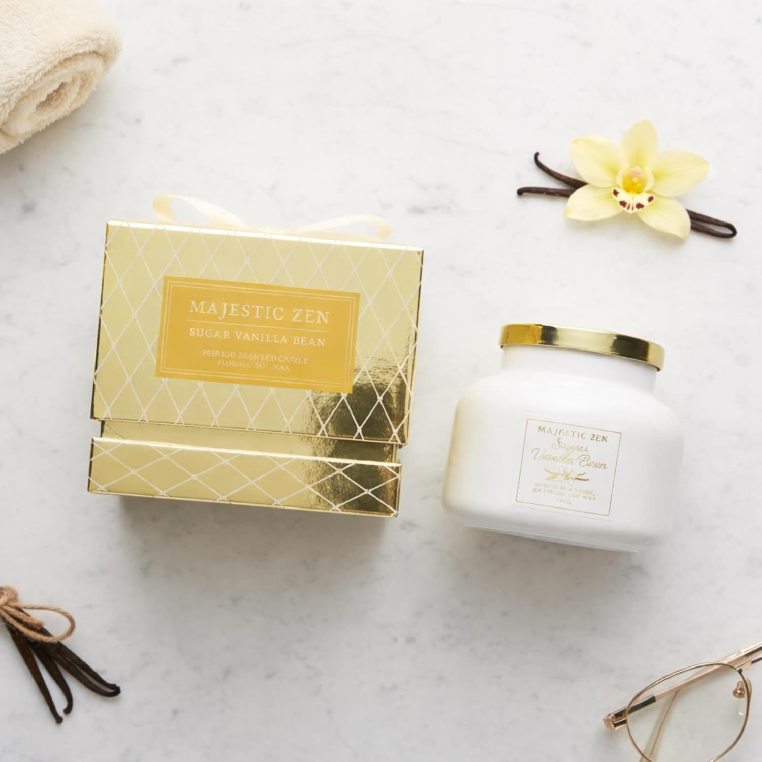 Sugar Vanilla Bean Soy Candle - Image 9
