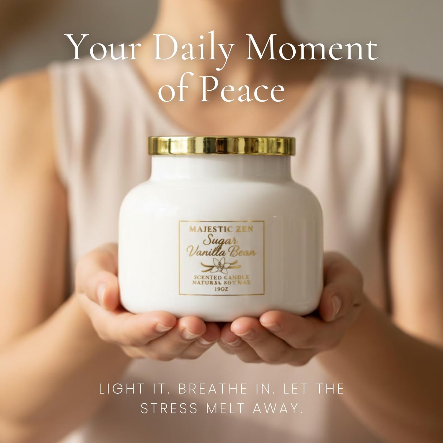 Sugar Vanilla Bean Soy Candle - Image 7