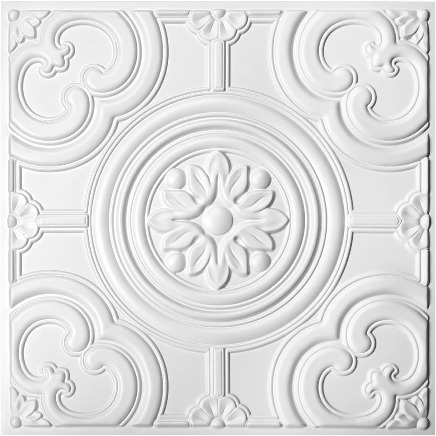 white PVC ceiling panels - 24-Pack