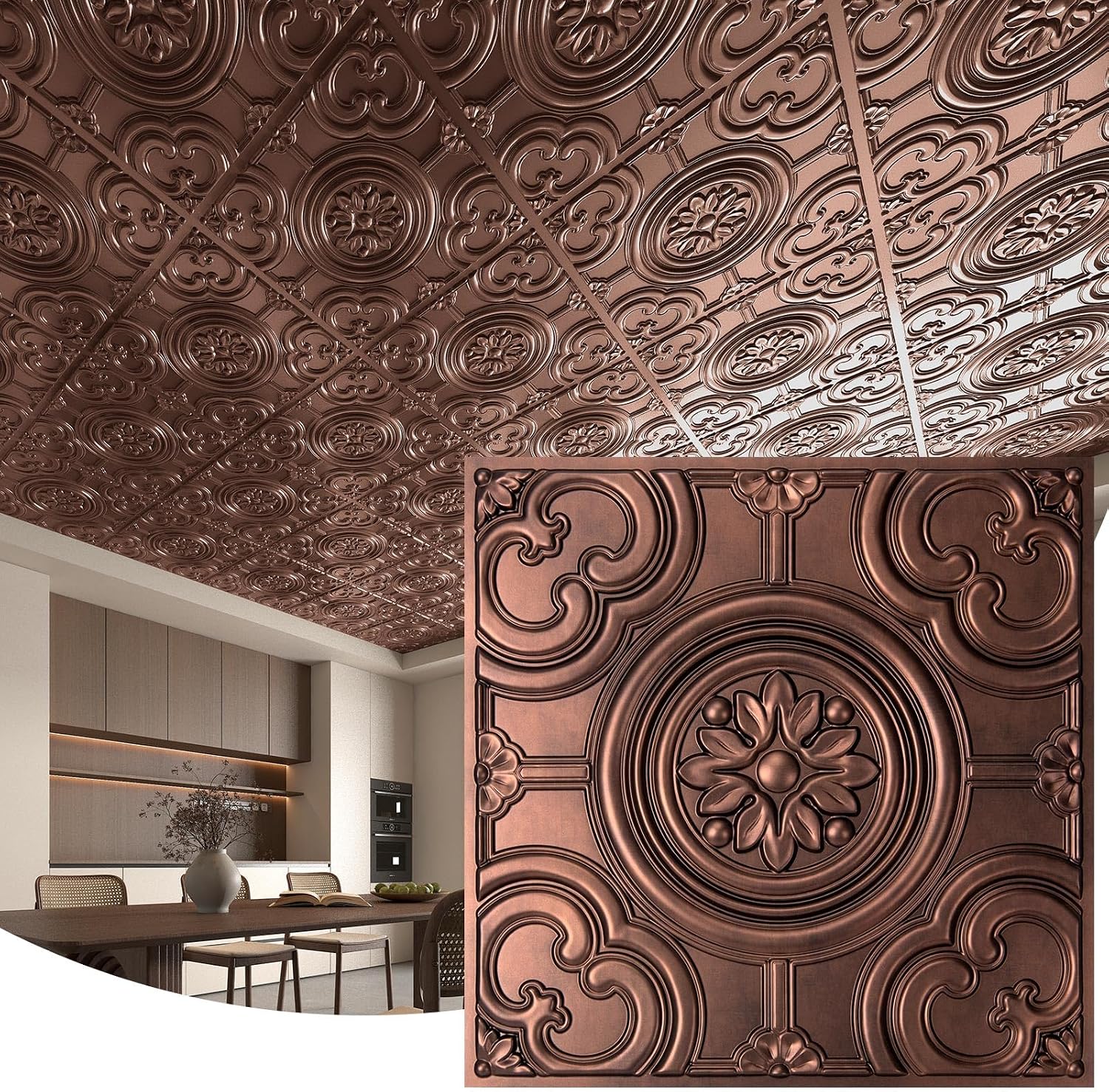 white PVC ceiling panels - 24-Pack - Image 9