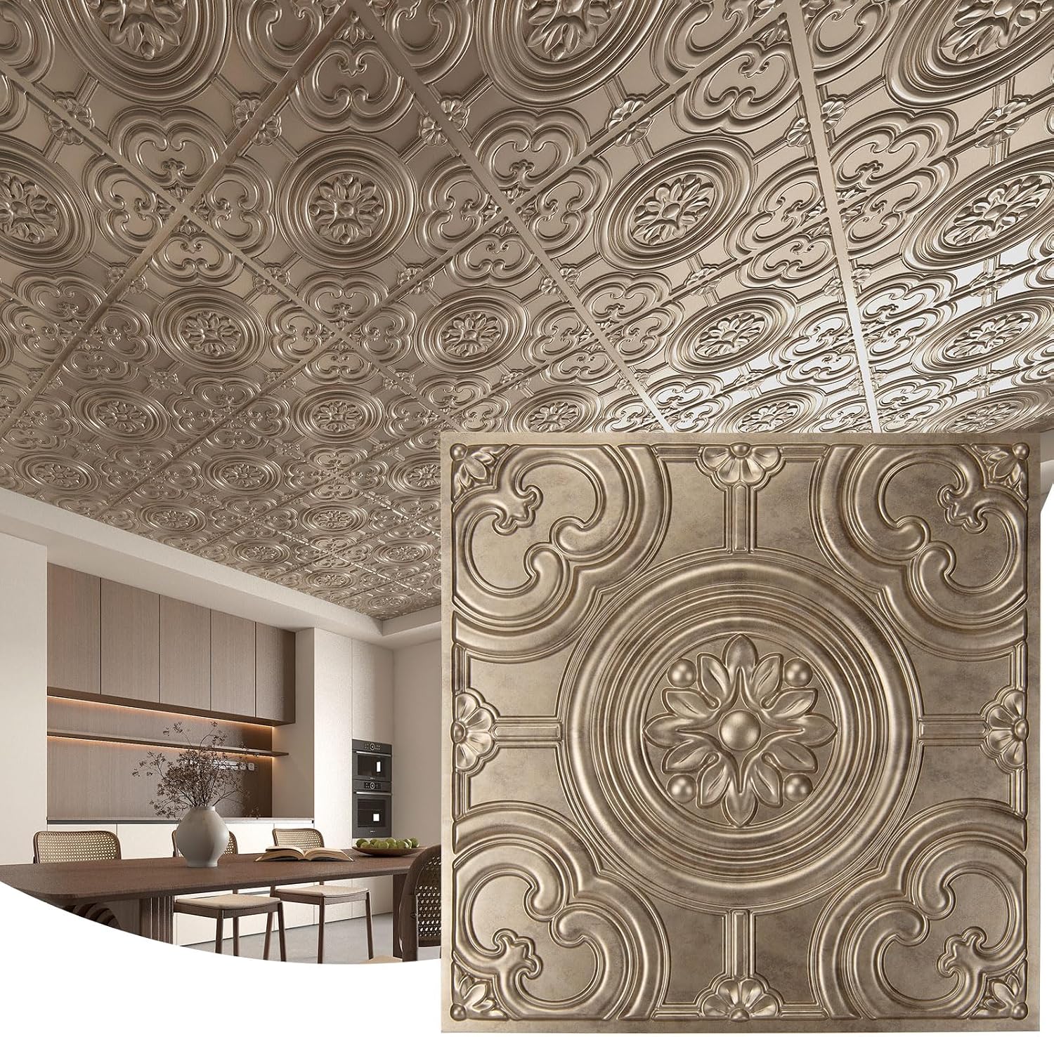 white PVC ceiling panels - 24-Pack - Image 10